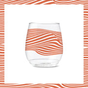 POP 14oz Vino Designer Series - Lines by TOSSWARE – Vino, 14 fluid_ounces, Plastic, Lines 1, Pack of 6