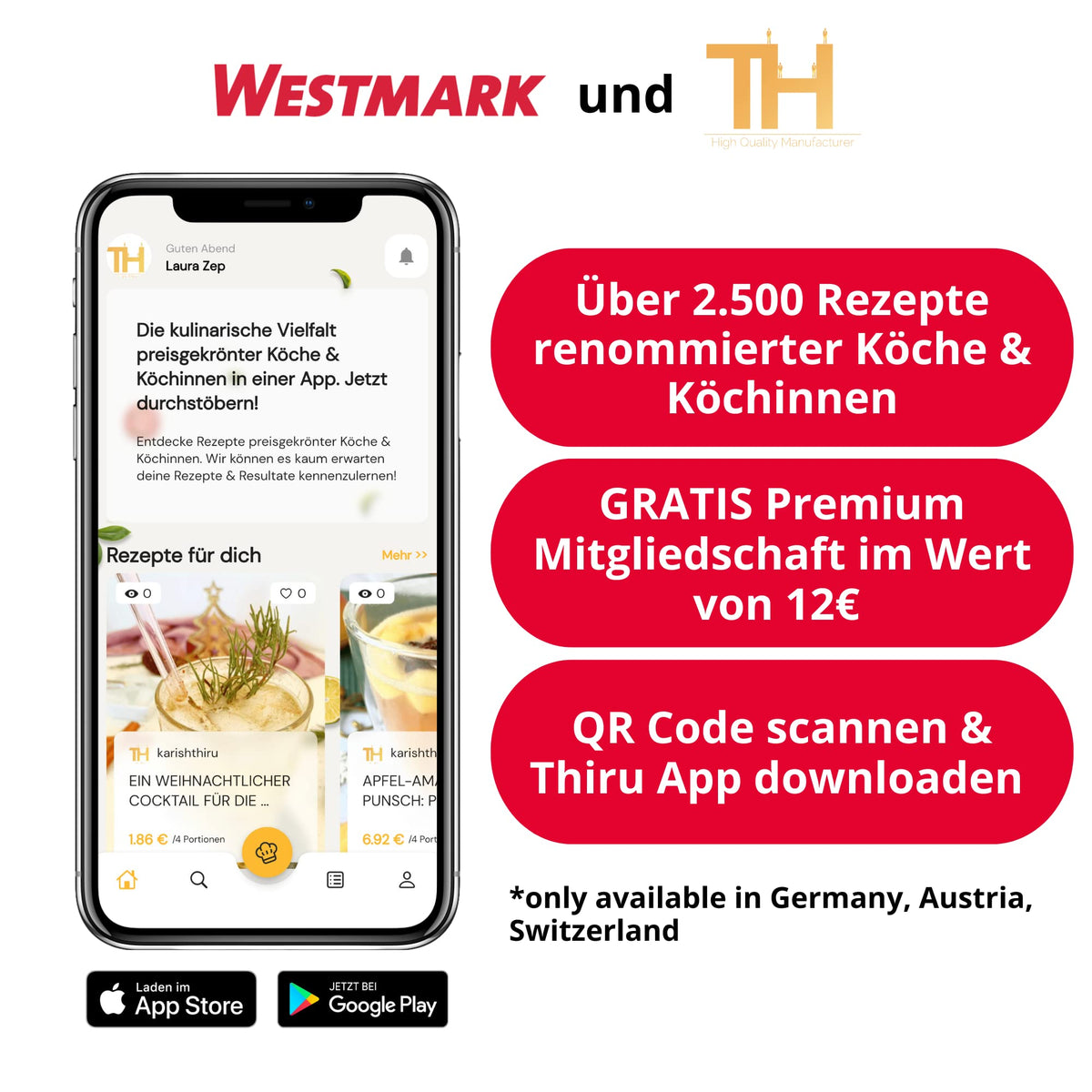 Citrus Juicer by Westmark – individual, 250 milliliters, Glass, Transparent, Model 30822260