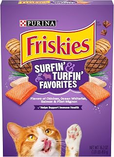 Purina Friskies Dry Cat Food, Surfin' & Turfin' Favorites - (12) 16.2 oz. Boxes
