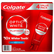 Optic White Platinum Teeth Whitening by Colgate – 4.1 Ounce (Pack Of 4), White, Pack of 4, Model 990343329