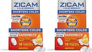 Zicam Cold Remedy Zinc Rapidmelts | Orange Cream Flavor | Shortens Cold Duration | Sugar-Free | Homeopathic