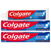 Cavity Protection Toothpaste with Fluoride - 2.5 ounce + 60% Free - 2 Pack by Colgate – 4 Ounce (Pack of 2), White, Pack of 2, Model 035000444356