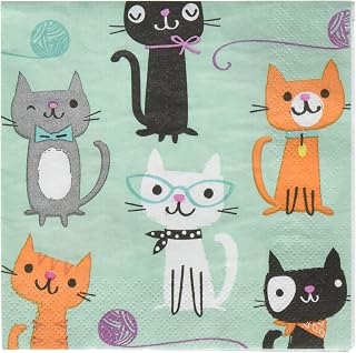 Creative Converting Beverage Napkin, 5", Blue