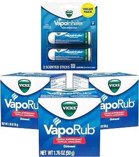 VapoInhaler 2 pack & Vicks Vapo Rub 3 pack