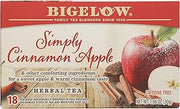 Bigelow Tea Simply Cinnamon Apple Herbal Tea (Caffeine Free), 18 count