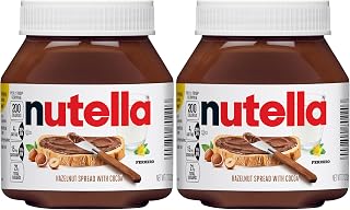 Nutella Hazelnut with Cocoa Spread, 7.7oz (Pack of 2)