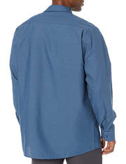 Long Sleeve Industrial Solid Work Shirt Dark Blue Medium - 5 Pack by Red Kap – Dark Blue, Pack of 5, Model SP14