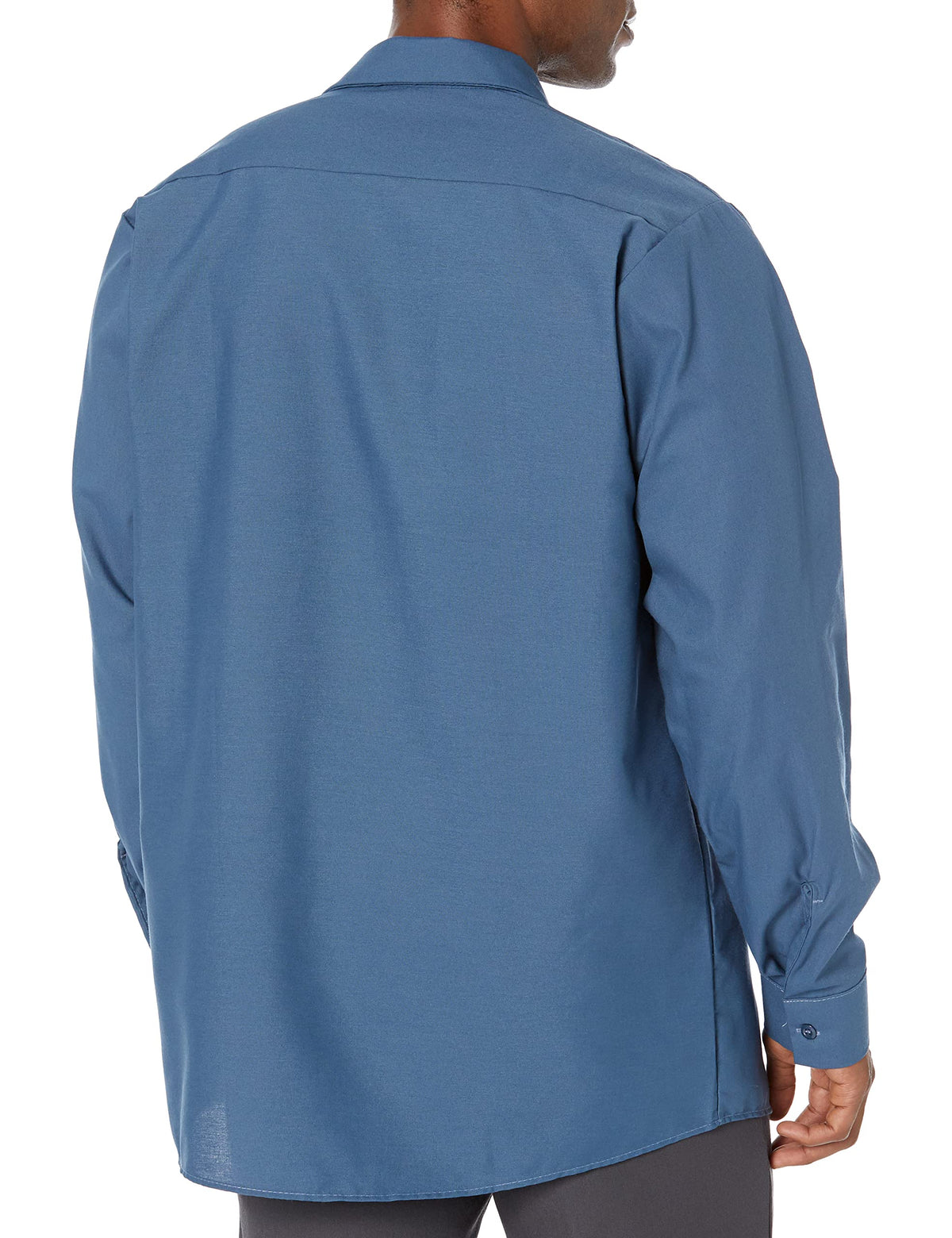 Long Sleeve Industrial Solid Work Shirt Dark Blue Medium - 5 Pack by Red Kap – Dark Blue, Pack of 5, Model SP14