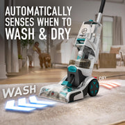 SmartWash Automatic Carpet Cleaner by Hoover – 1 gallons, Turquoise, Model FH52000-cr