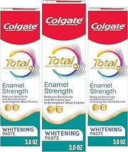 Colgate Total Enamel Strength Remineralizing Toothpaste, 3 Pack, 3 oz