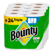 Bounty White / 8 Rolls (123 Sheets) / Triple Paper Towels
