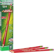 Ticonderoga Dixon Erasable Red Checking Presharpened Pencils, SIX Packs of 12, 72 Pencils Total (14259SP)