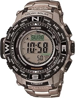 Casio PRW3500 Series | Pro Trek | 100M WR | Compass | Alt/Baro-Thermo | Tough Solar Power | Atomic Timekeeping | 1-100 SEC Stopwatch | Countdown Timer | World Time