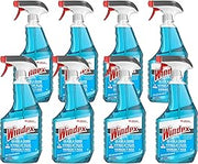 Windex Glass & More Streak-Free Cleaner, 32 Oz, Case Of 8 Bottles