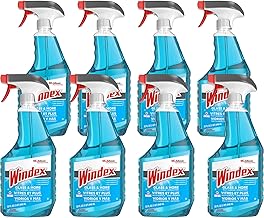 Windex Glass & More Streak-Free Cleaner, 32 Oz, Case Of 8 Bottles