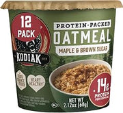 Kodiak Cakes Instant Protein Maple & Brown Sugar Oatmeal in a Cup, 2.12oz (Pack of 12)