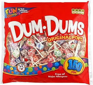 Dum Dums Spangler Original Pops, 26 Pound (Pack of 12)