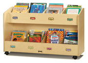 Mobile 8-Section Book Organizer by Jonti-Craft – 48 inches (W) x 16 inches (D) x 29.5 inches (H), Acrylic, Model 5369JC