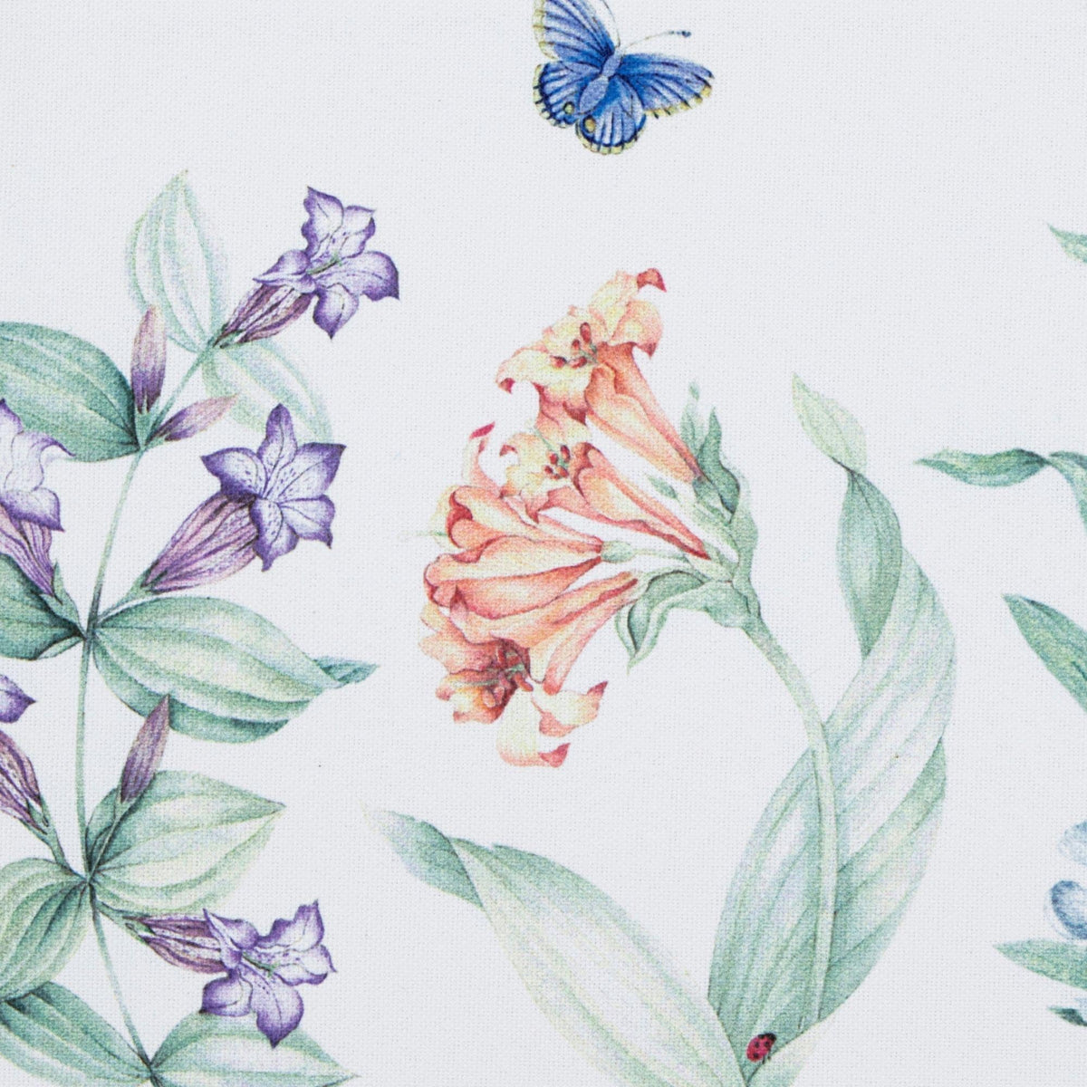 Butterfly Meadow Garden Tablecloth by Lenox – 84" x 60" (Rectangular), Cotton Blend, Multi Color