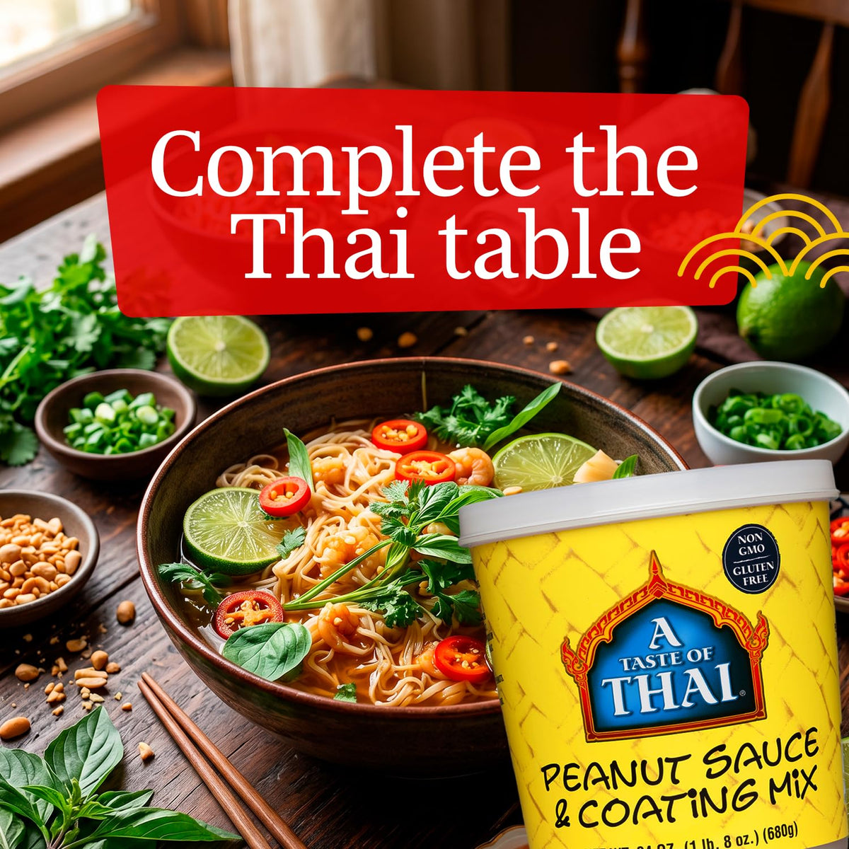 A Taste of Thai Peanut Sauce & Coating Mix / 1 Pack / Sauce Mix Sauce, Gravy & Marinade Gifts