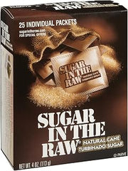 Sugar in the Raw Turbinado Cane Sugar Packets, Non-GMO Project Verified, Vegan and Gluten Free, 25 Packets (4 Oz) - 9 Pack