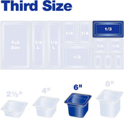 High Heat Food Pan by Carlisle FoodService Products – 1/3 size, 7.01949 ounces, Plastic, Black, Model 3086203