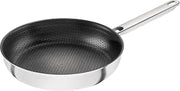 ZWILLING Joy Plus Frying Pan 24 cm, Scratch-Resistant Non-Stick Coating with Protective Grid, Suitable for All Hobs, Induction Safe, Dishwasher Safe, Black