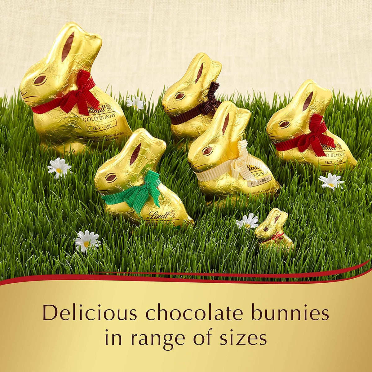 Lindt Milk Chocolate / 3.5 Ounce (Pack of 1) / Bunny Assortment Boxes