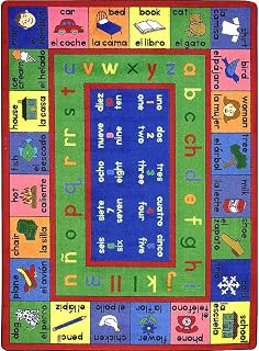 Joy Carpets LenguaLink (Spanish) 5'4" x 7'8" Area Rug in Color Multi