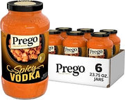 Prego Spicy Vodka Pasta Sauce, 23.75 oz Jar (6 Pack)