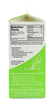 Lime Flossugar by Gold Medal – 52 Ounce (Pack of 1), Lime Green, Model 3204