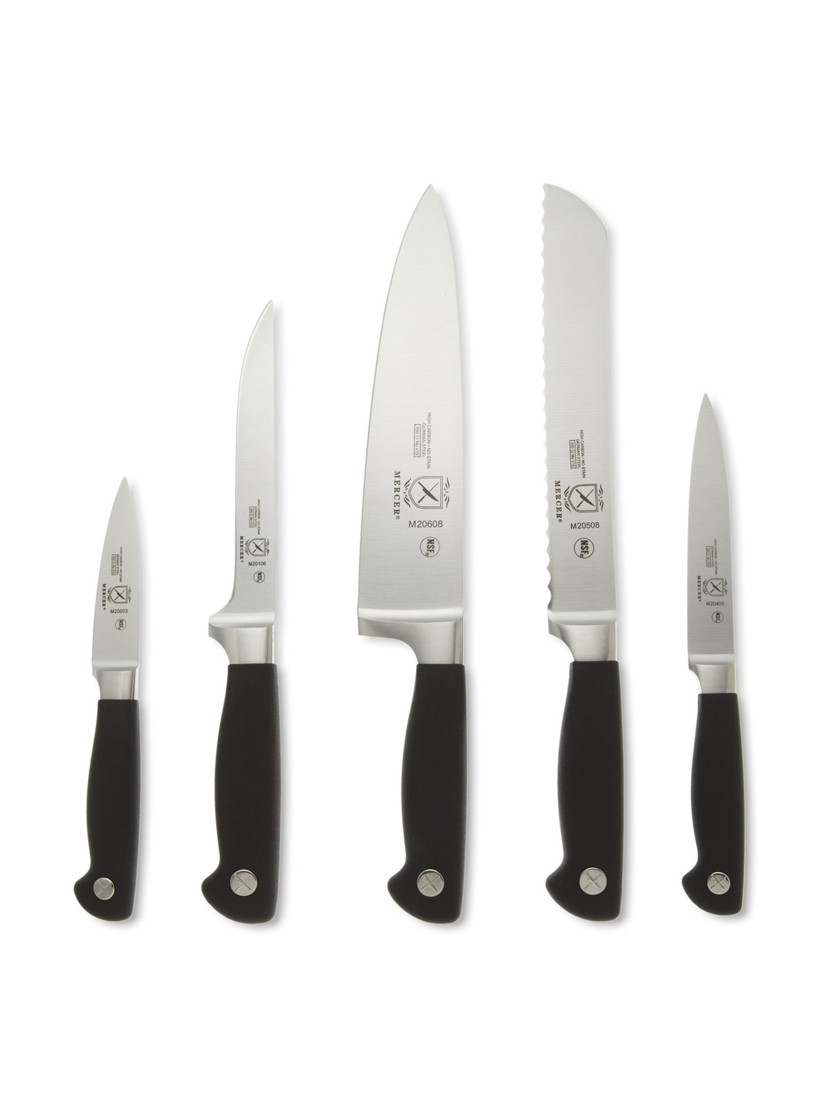 Mercer Culinary 1 / 6 Piece / 6-Piece Glass Block Knife Block Sets
