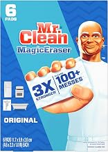 Mr. Clean Magic Eraser, 2.3 X 4.6, 1" Thick, White, 6/pack, 6 Packs/carton