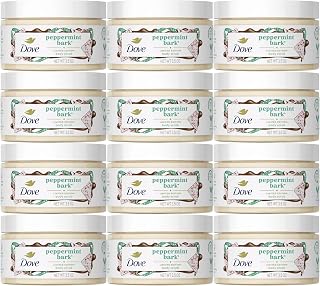 Dove Peppermint Bark Body Scrub – 3.5 oz Exfoliating Scrub, Moisturizing & Smoothing Skin Care, 12 Pack