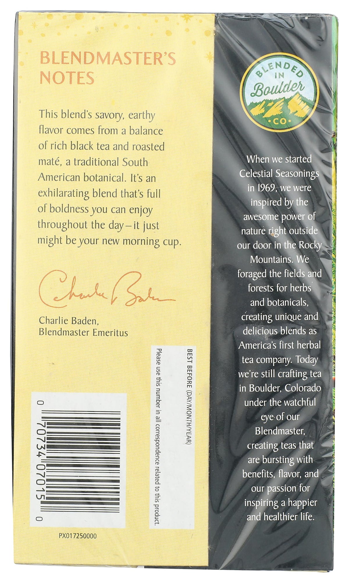 Morning Thunder Tea by Celestial Seasonings – 20 Count (Pack of 1), No Color, Model BHC-052