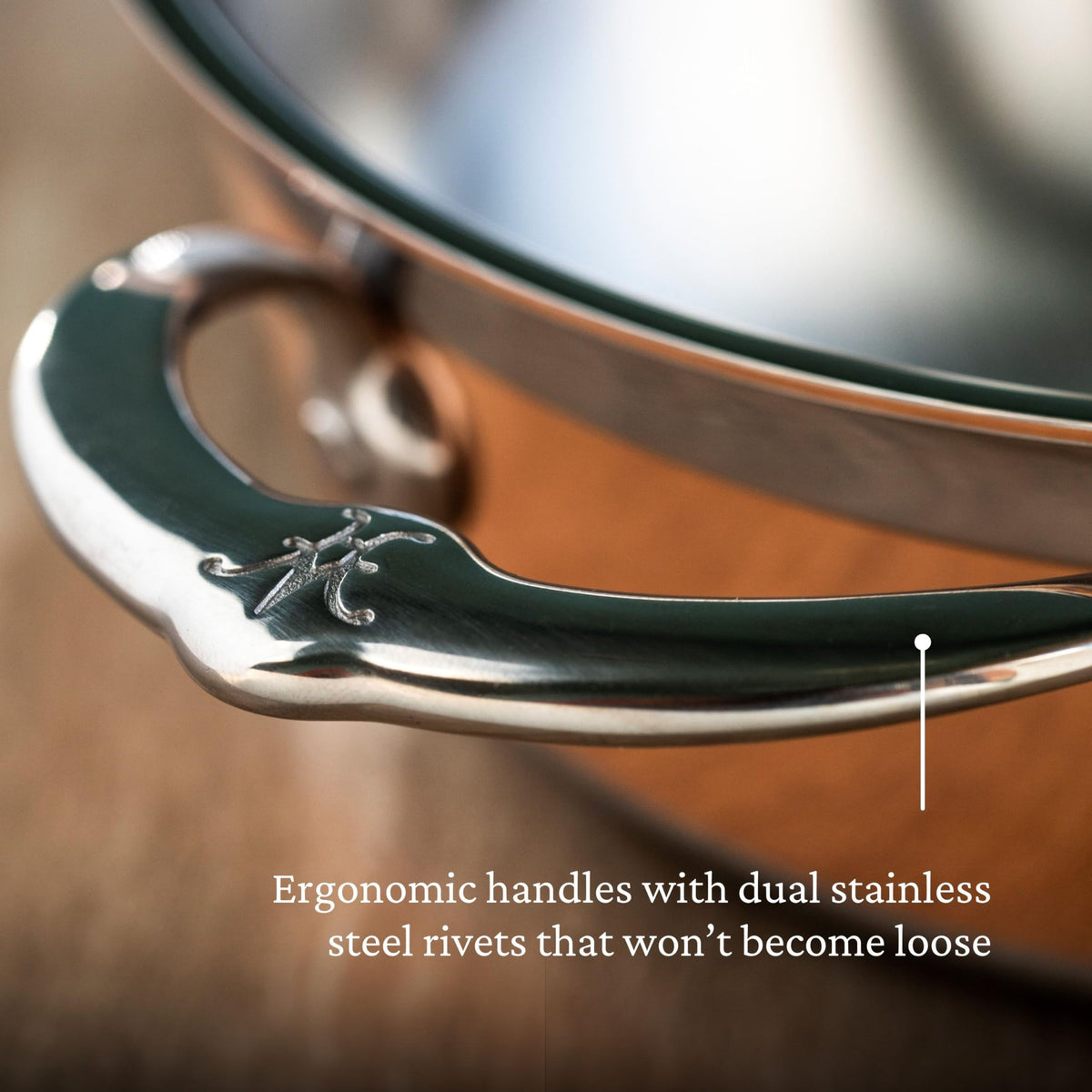CopperBond Collection - Copper Dutch Oven by Hestan – 5 Quarts, Copper, Model 31711