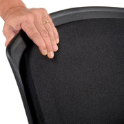 Stacking Chair by Global Industrial – 20.5 x 24 x 34.29 inches, Plastic, Grey, Model NEW240220BK