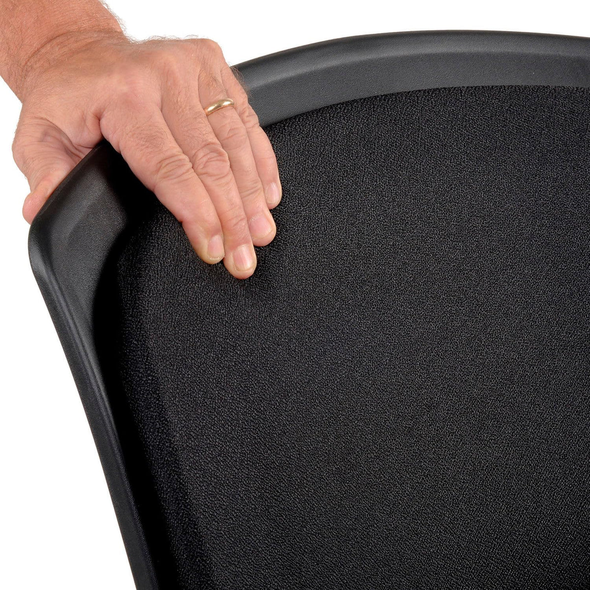 Stacking Chair by Global Industrial – 20.5 x 24 x 34.29 inches, Plastic, Grey, Model NEW240220BK
