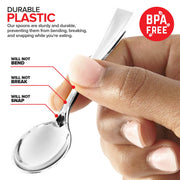 Stock Your Home Mini Spoon / Silver / 1 Dessert Spoons