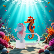 Cute seahorses Straw Straw Cover Cap by WLngtv – 1.0, Silicone, Chroma, Model DWC162