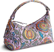 Vera Bradley Women's Premium Cotton Roxbury Crescent Shoulder Bag