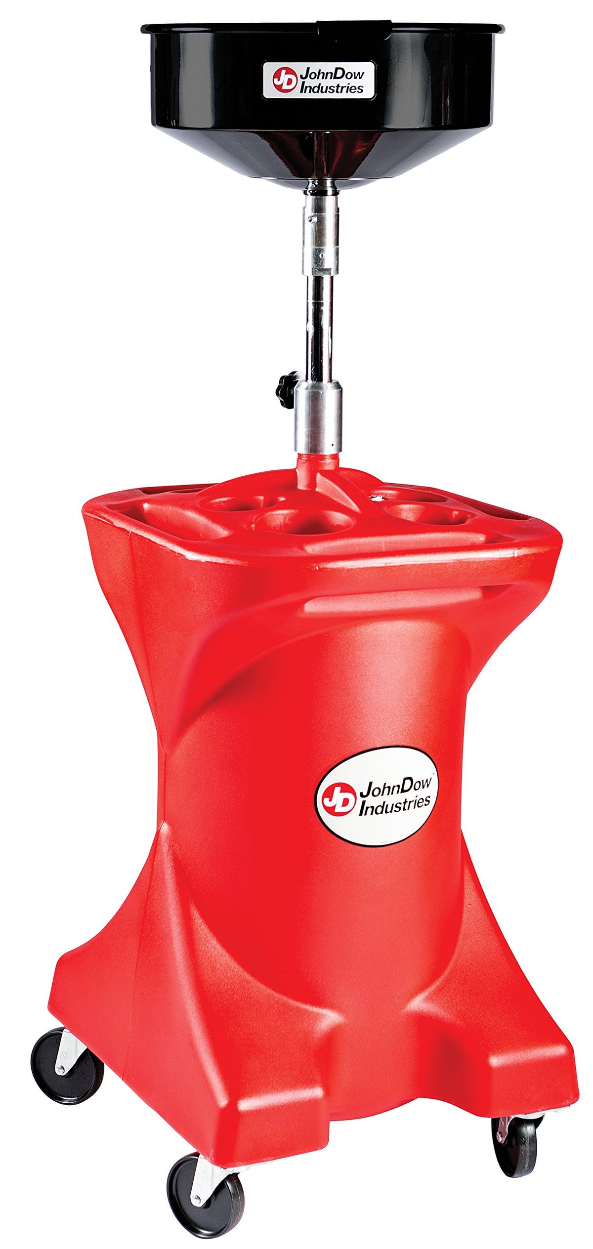 27 Gallon Pump Assist Portable Oil Drain by JohnDow Industries – Polyethylene, Model JDI-27GFD