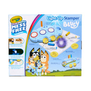 Magic Light Up Bluey Stamper Art Set by Crayola – Compact, Plastic, Blue, Model 750273