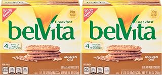 Belvita Breakfast Biscuits, Golden Oat Breakfast Biscuits, 8.8 oz (Pack of 2)