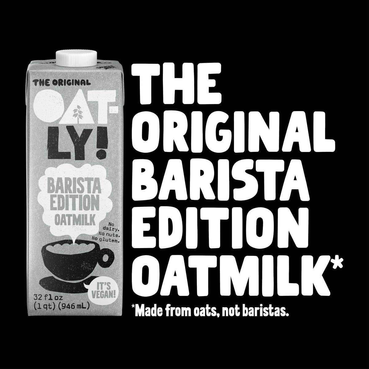 Oatly Barista / 32 Fl Oz (Pack of 6) / 6 Oat Milks