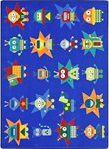 Joy Carpets Robot Invasion Rug, Multi, 7'8" x 10'9"