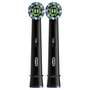 CrossAction Electric Toothbrush Replacement Brush Head Refills by Oral-B – 2 Count (Pack of 1), Black, Model 10069055127169