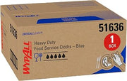 Wypall CriticalClean Heavy Duty Foodservice Wipes, 200 Towels, Blue (51636)