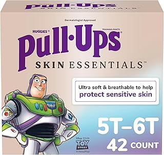 Pull-Ups Boys' Skin Essentials Potty Training Pants, Training Underwear, 5T-6T (46+ lbs), 42 Ct