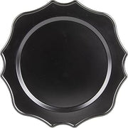 10 Strawberry Street Matte Black Fran 13" Lacquer Charger, Set of 12